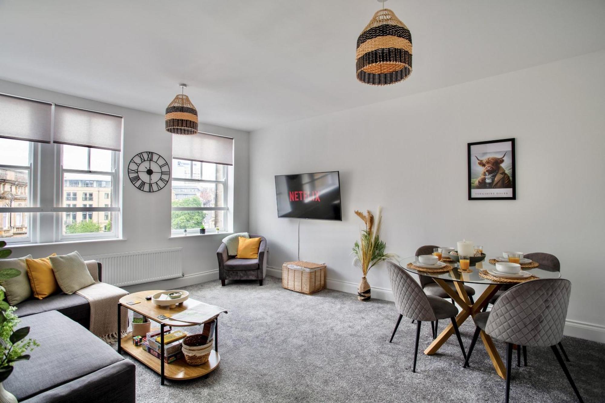 The Yorkshire Crown - Luxury Apartment - Free Parking Nearby Harrogate Buitenkant foto